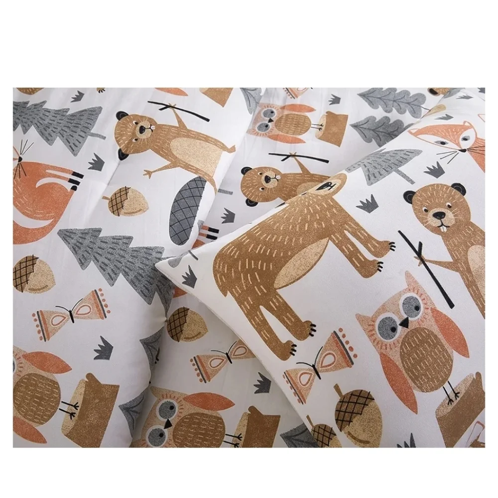 Twin Littler Campers Reversible 2 Pieces Bedding Comforter Set